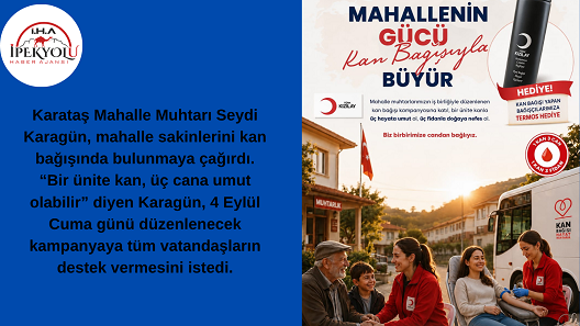 KARATAŞ’TA KAN BAĞIŞI SEFERBERLİĞİ